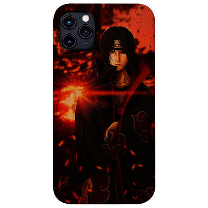 Deku of Sharingan - UV Color Printed Wood Phone Case