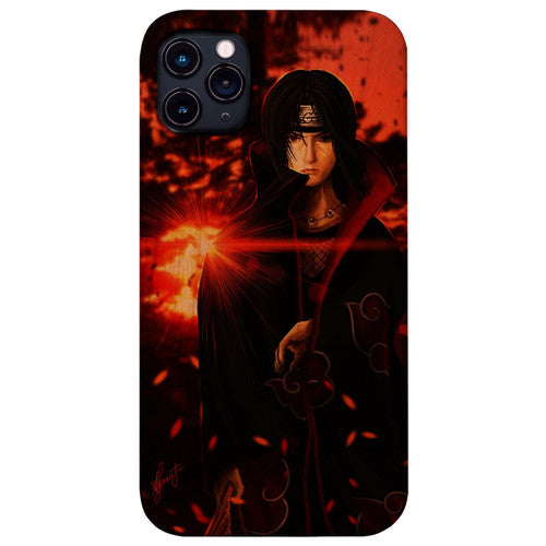 Deku of Sharingan - UV Color Printed Wood Phone Case