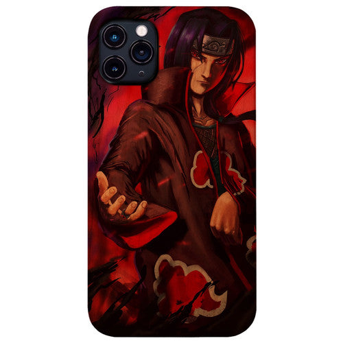 Itachi Uchiha Akatsuki Anime - UV Color Printed Wood Phone Case
