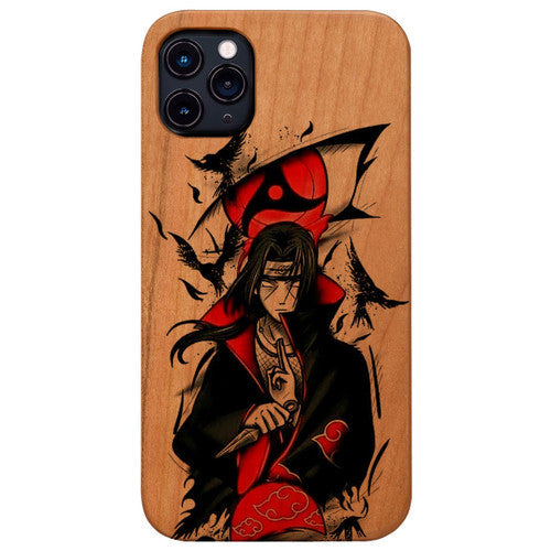 Itachi Mangekyou Sharingan - UV Color Printed Wood Phone Case