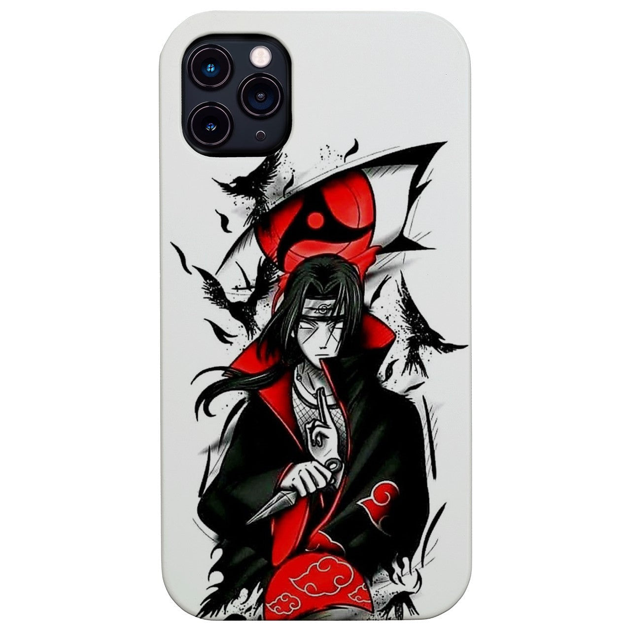 Itachi Mangekyou Sharingan - UV Color Printed Wood Phone Case