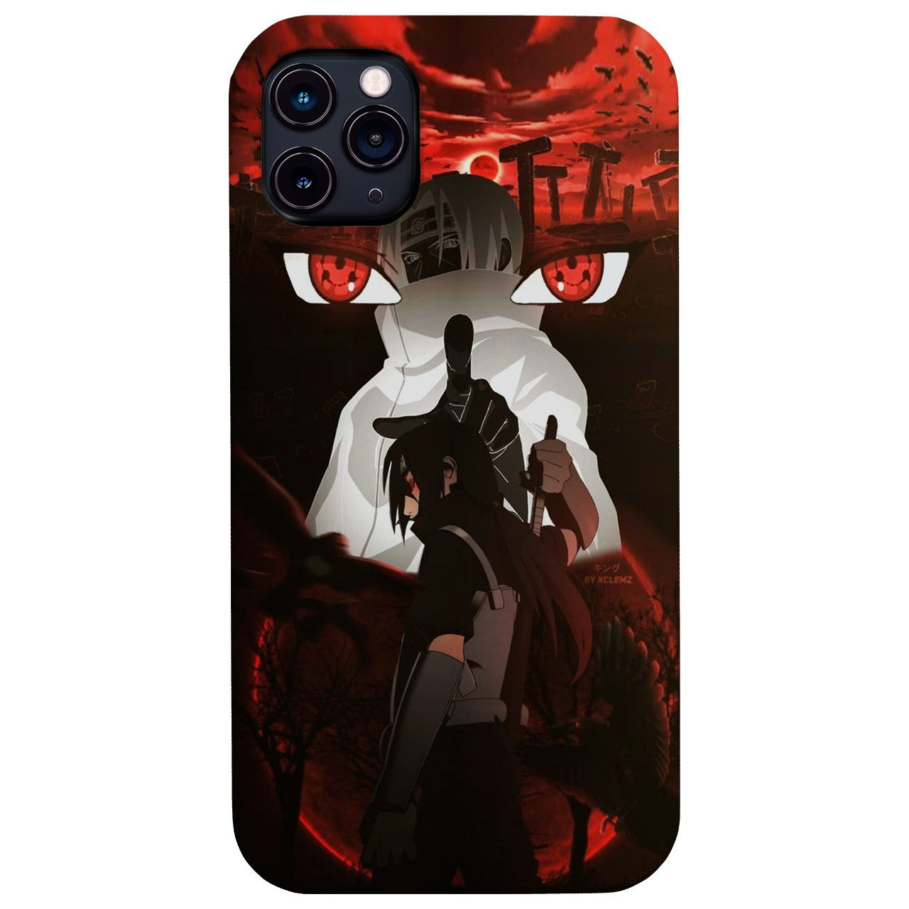 Itachi Uchiha Naruto Character - UV Color Printed Wood Phone Case