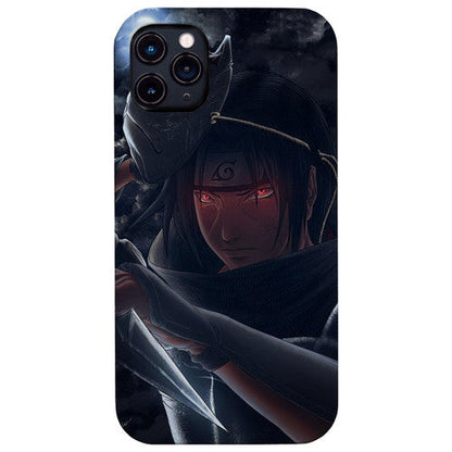 Itachi Uchiha Naruto Character 2 - UV Color Printed Wood Phone Case