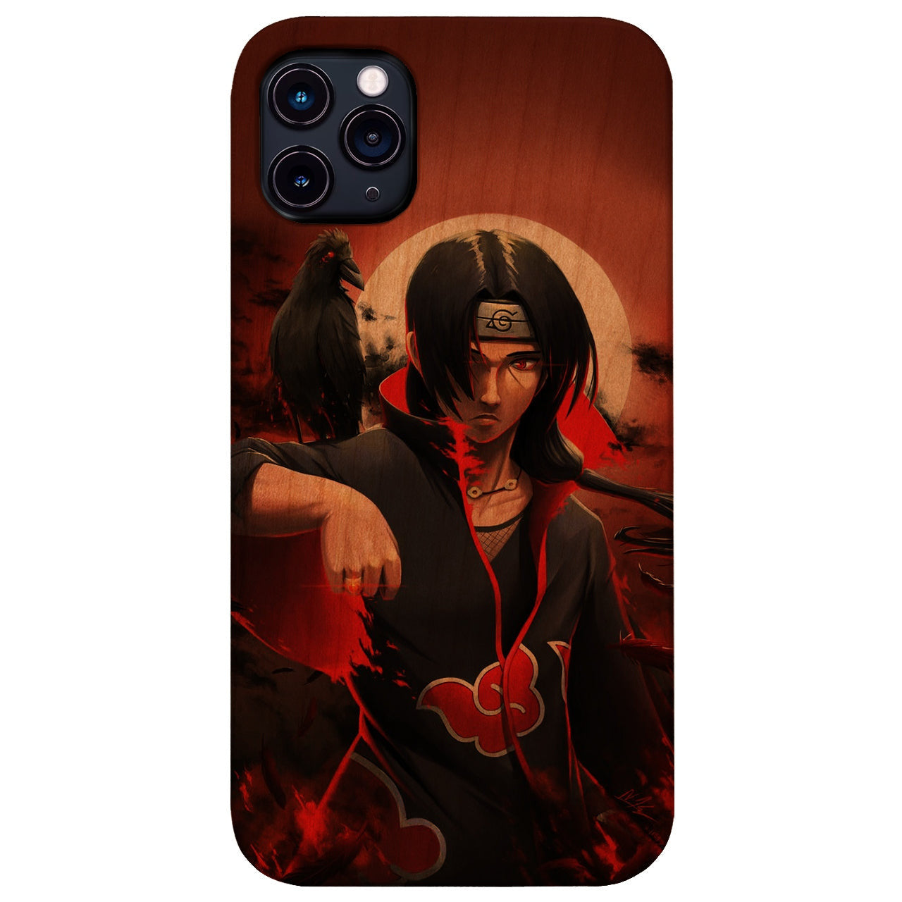 Uchiha Itachi Naruto Anime - UV Color Printed Wood Phone Case
