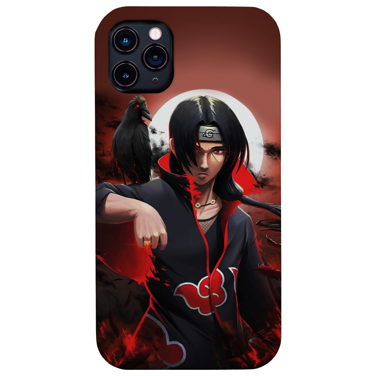 Uchiha Itachi Naruto Anime - UV Color Printed Wood Phone Case