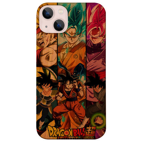 Dragon Ball Z Battle - UV Color Printed Wood Phone Case