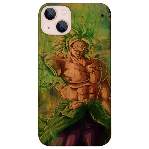 Dragon Ball Z Green - UV Color Printed Wood Phone Case