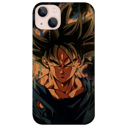 Goku Mastered - UV Color Printed Wood Phone Case