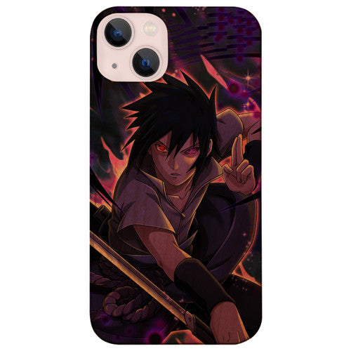 Uchiha Sasuke - UV Color Printed Wood Phone Case