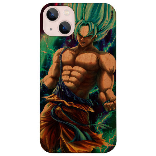 Goku 4 - UV Color Printed Wood Phone Case