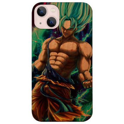 Goku 4 - UV Color Printed Wood Phone Case