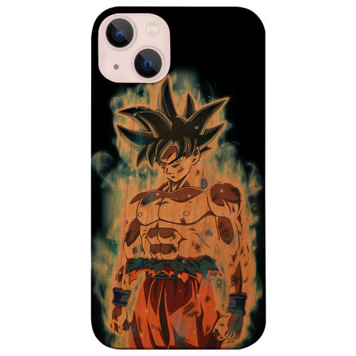Blue Goku - UV Color Printed Wood Phone Case