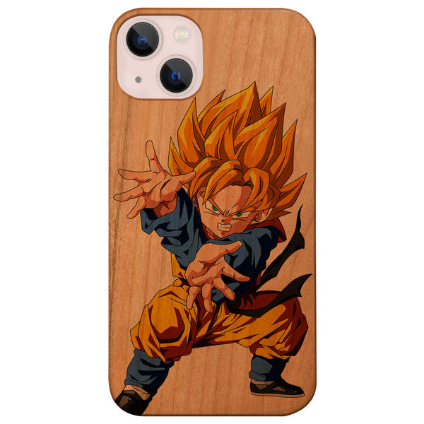 Goku Goten - UV Color Printed Wood Phone Case