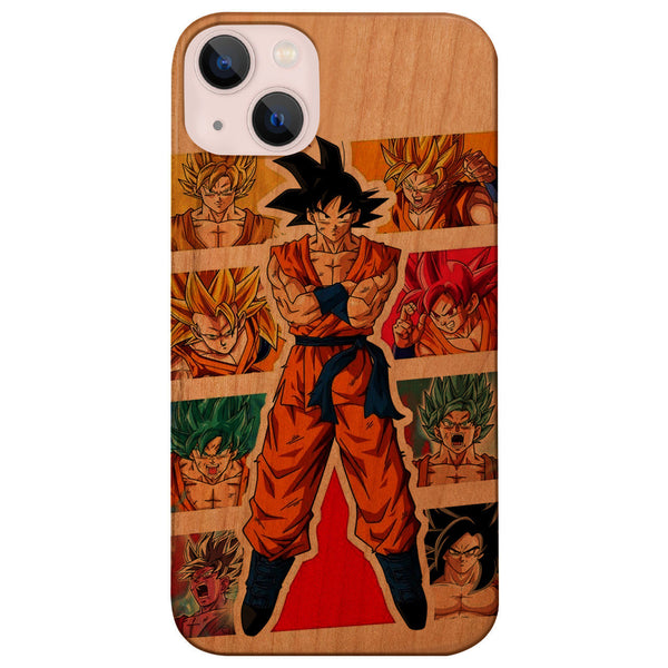 Goku Kakkarrot - UV Color Printed Wood Phone Case