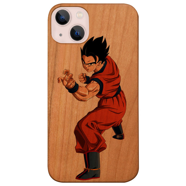 Goku Gohan 4 - UV Color Printed Wood Phone Case