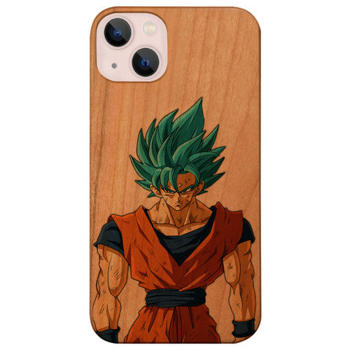 Super Saiyan Blue - UV Color Printed Wood Phone Case