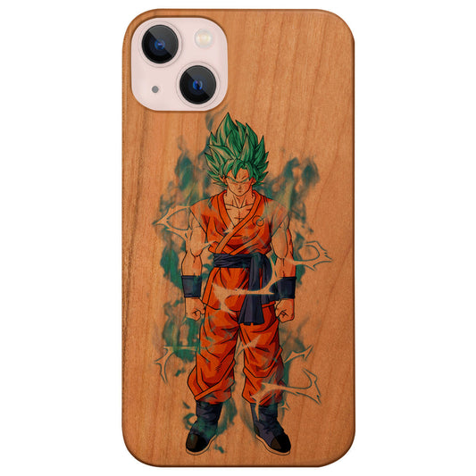 Super Saiyan Blue 2 - UV Color Printed Wood Phone Case