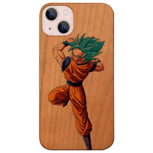 Super Saiyan Blue 4 - UV Color Printed Wood Phone Case