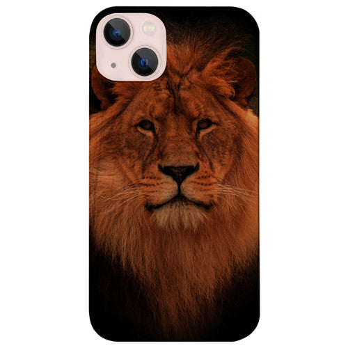 Lion Face - UV Color Printed Wood Phone Case