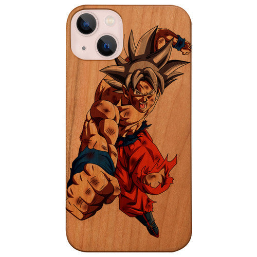 Goku Fictional Character 2 - UV Color Printed Wood Phone Case