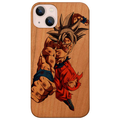 Goku Fictional Character 2 - UV Color Printed Wood Phone Case