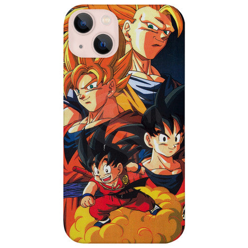 Dragon Ball Z Goku - UV Color Printed Wood Phone Case