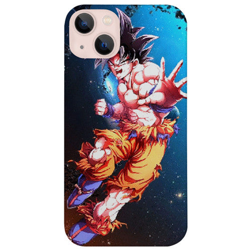 Angry Goku 2 - UV Color Printed Wood Phone Case