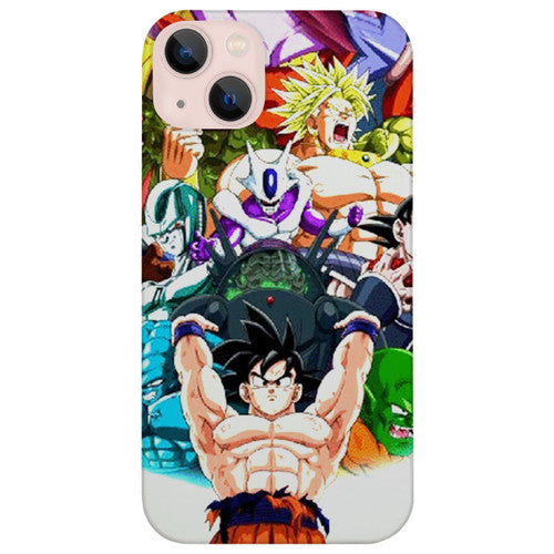 All Forms of Goku 3 - UV Color Printed Wood Phone Case