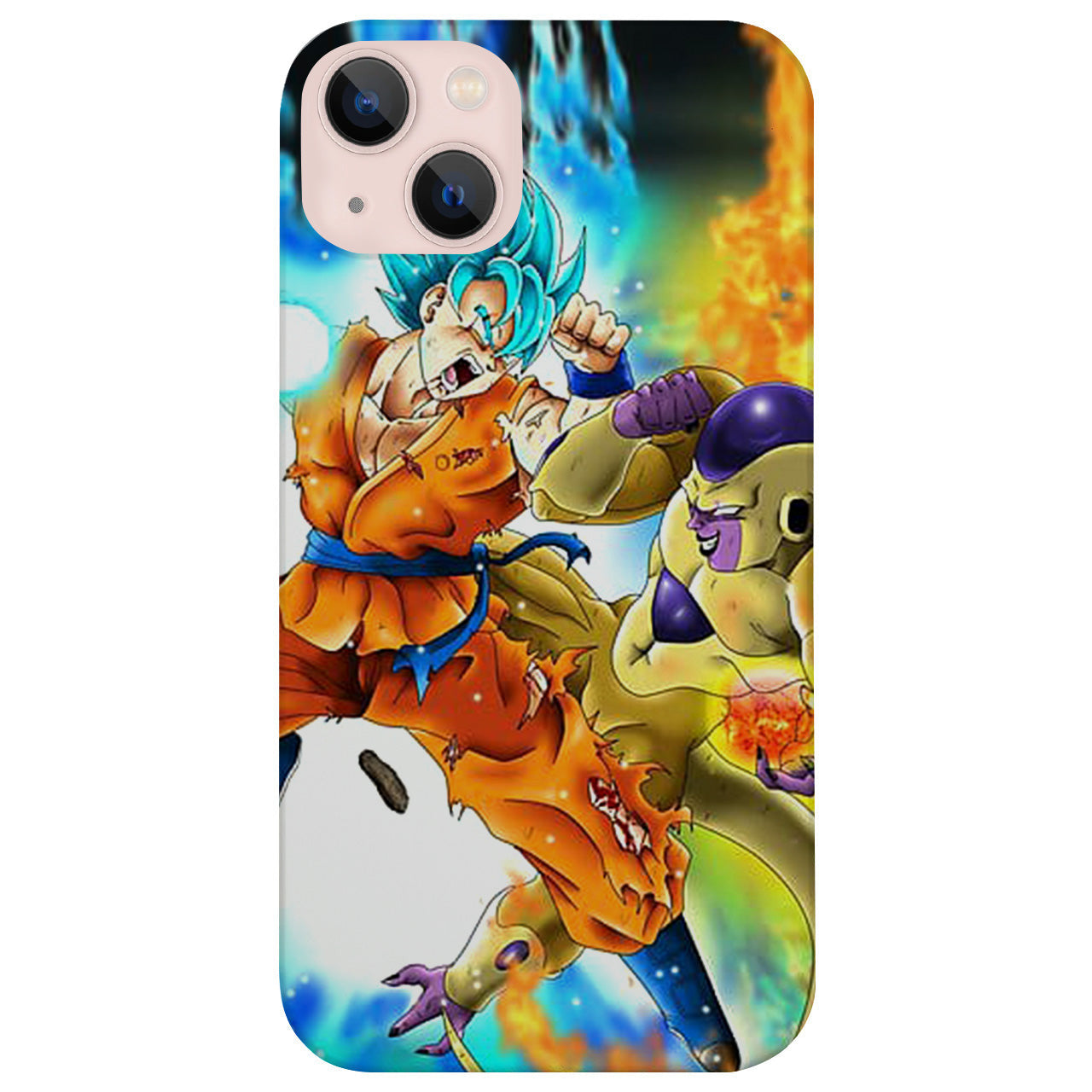 Goku Beerus & Vegeta - UV Color Printed Wood Phone Case