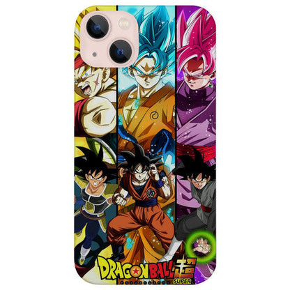 Dragon Ball Z Battle - UV Color Printed Wood Phone Case