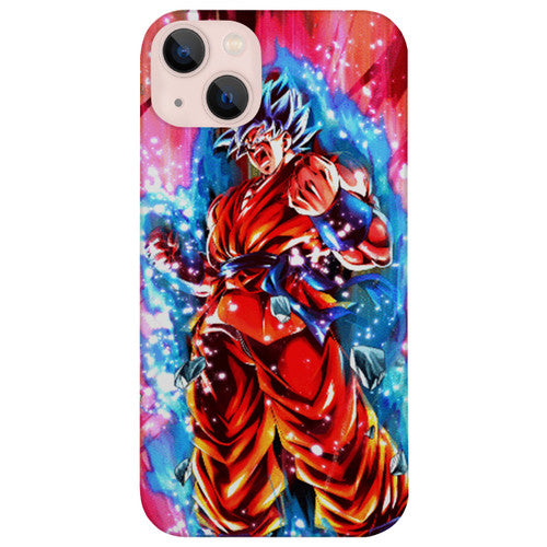 Red Goku - UV Color Printed Wood Phone Case