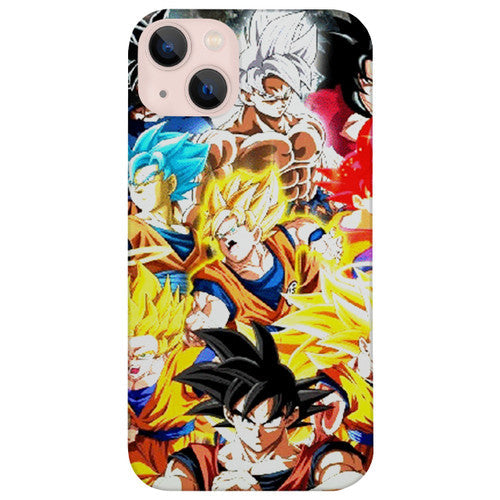 Goku Characters - UV Color Printed Wood Phone Case