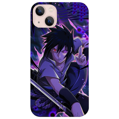Uchiha Sasuke - UV Color Printed Wood Phone Case