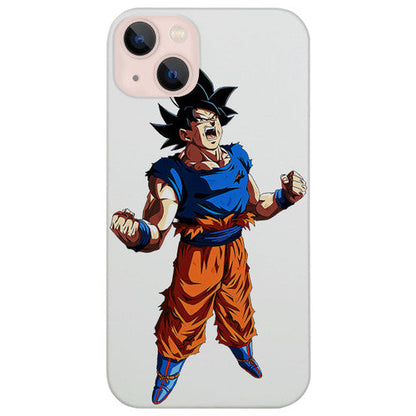 Goku Fictional Character 3 - UV Color Printed Wood Phone Case