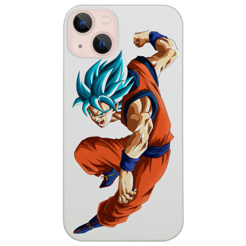 Super Saiyan Blue Goku - UV Color Printed Wood Phone Case