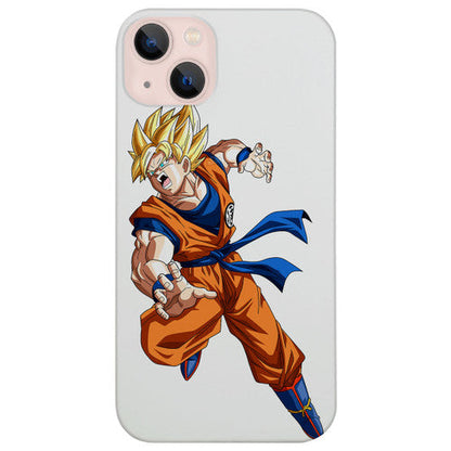 Dragonball Super Goku - UV Color Printed Wood Phone Case