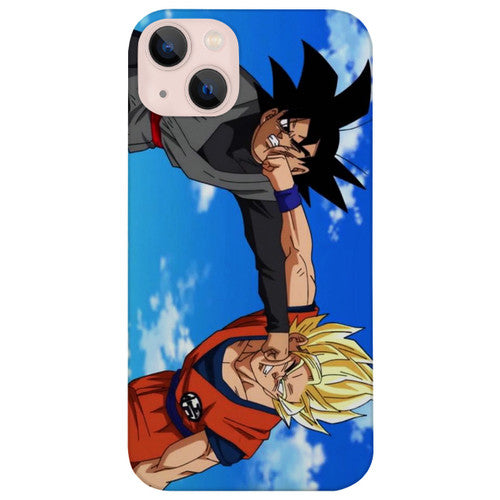 Goku Fight - UV Color Printed Wood Phone Case