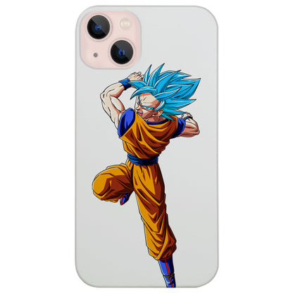Super Saiyan Blue 4 - UV Color Printed Wood Phone Case