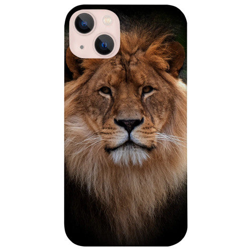 Lion Face - UV Color Printed Wood Phone Case