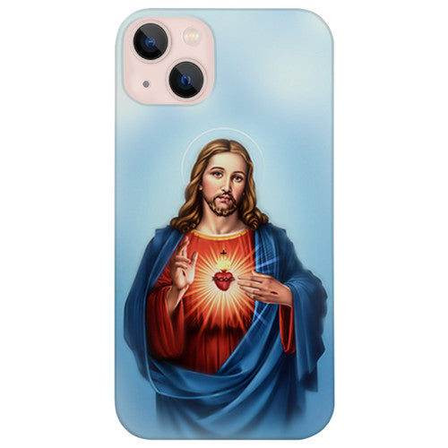 Christ of the Sacred Heart - UV Color Printed Wood Phone Case