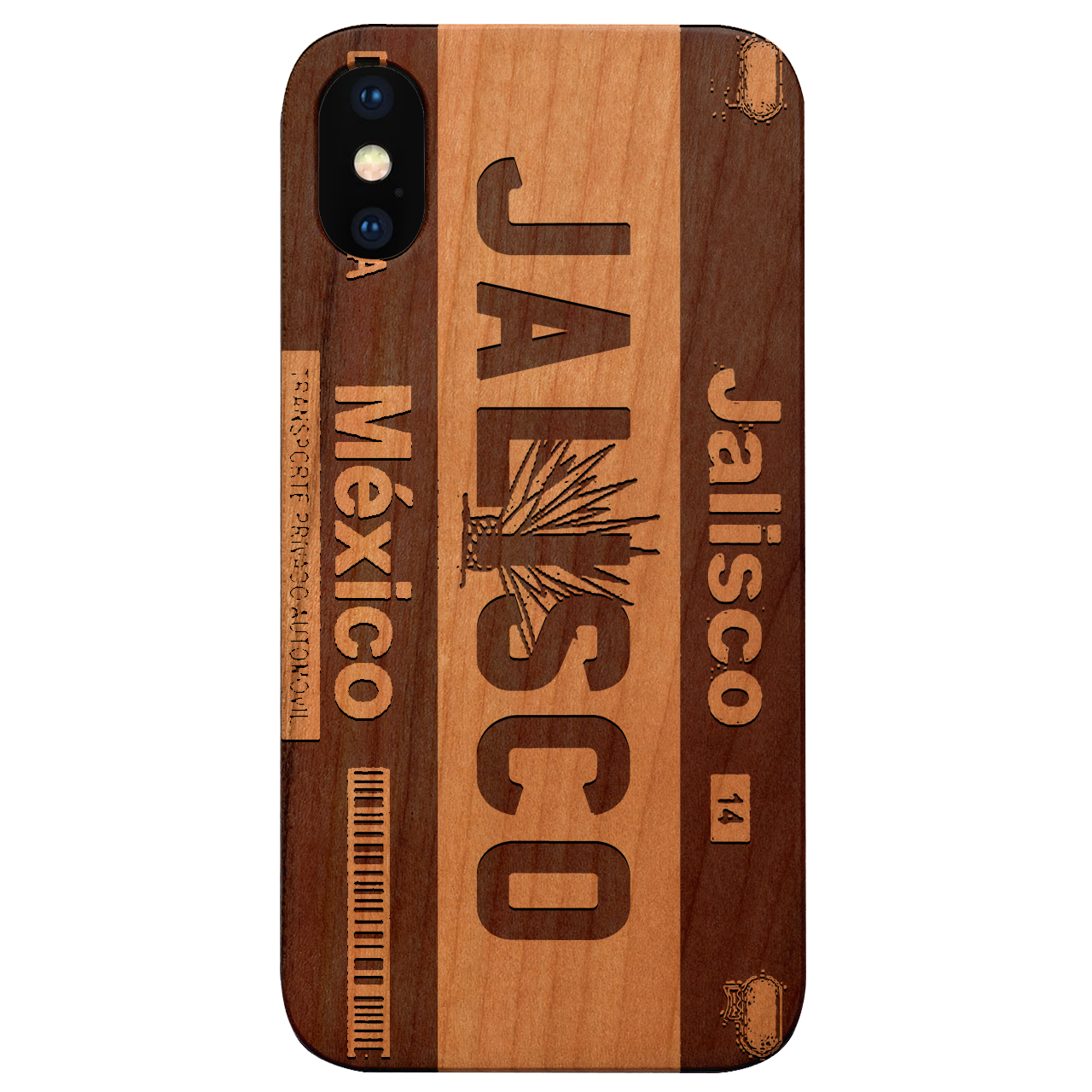 JALISCO - Plate Engraved Wood Phone Case