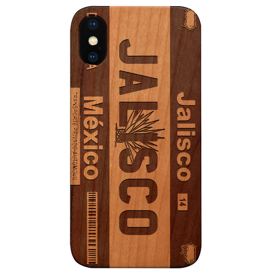 JALISCO - Plate Engraved Wood Phone Case