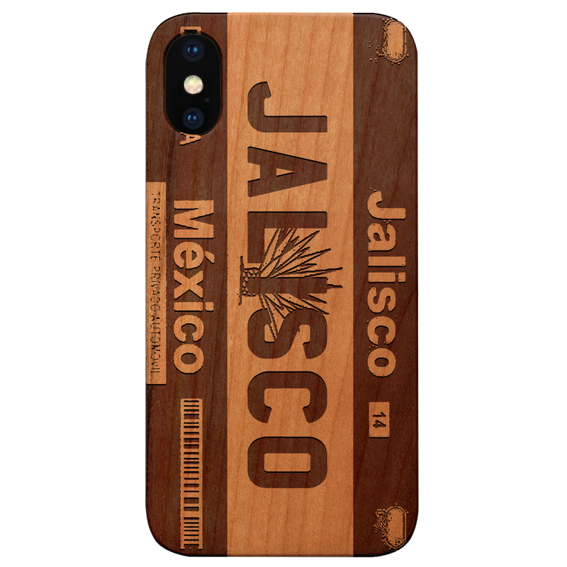 JALISCO - Plate Engraved Wood Phone Case