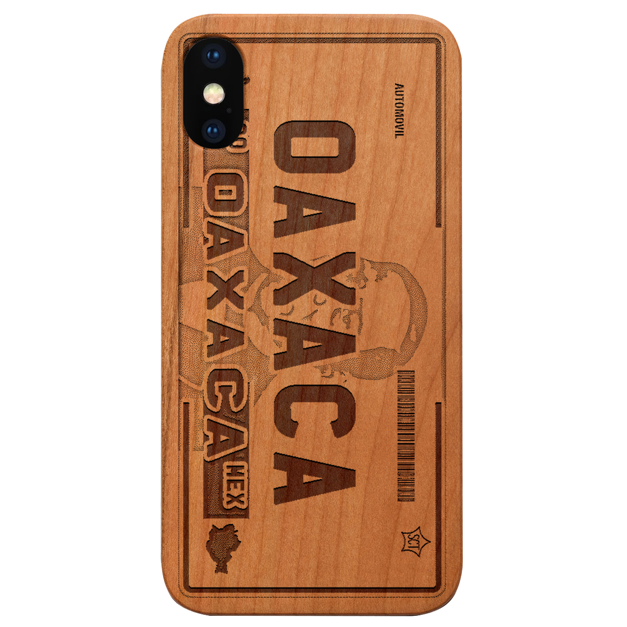 OAXACA - Plate Engraved Wood Phone Case