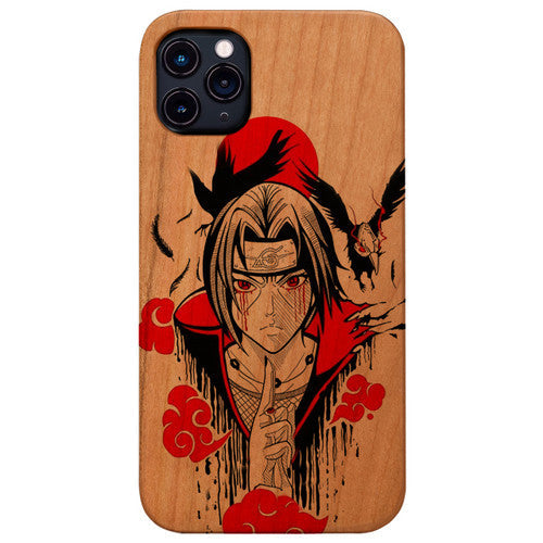 Naruto Itachi Uchiha - UV Color Printed Wood Phone Case