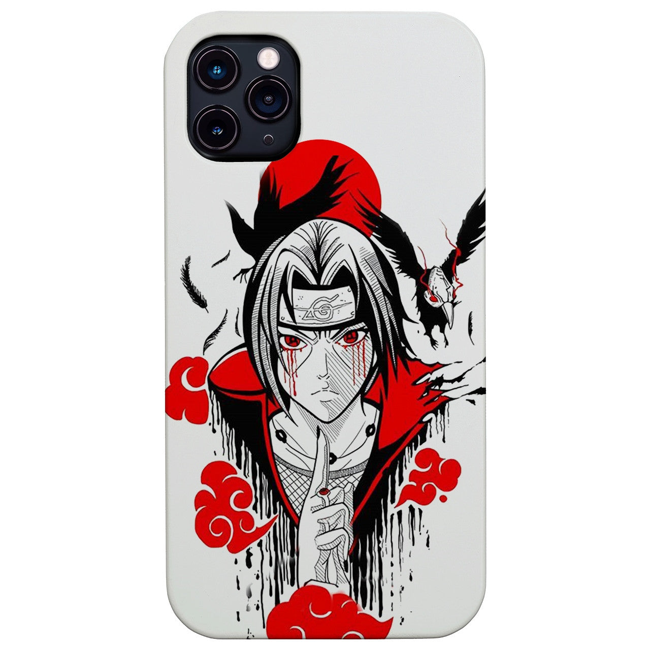 Naruto Itachi Uchiha - UV Color Printed Wood Phone Case