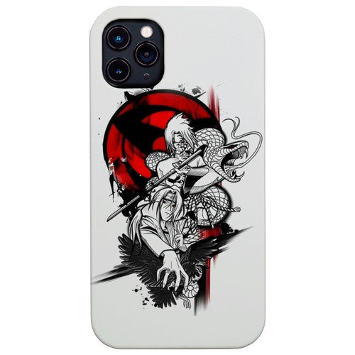Manga Drawings - UV Color Printed Wood Phone Case