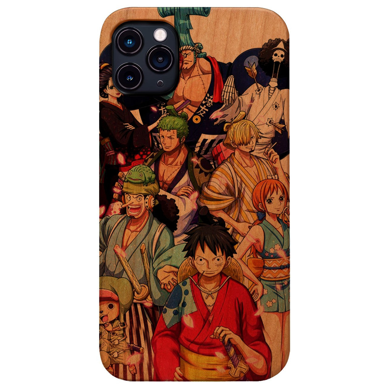 Straw Hats Wano - One Piece - UV Color Printed Wood Phone Case