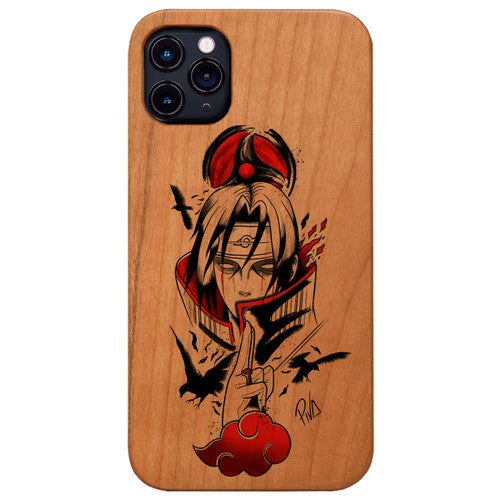 Izuku Uchiha - UV Color Printed Wood Phone Case