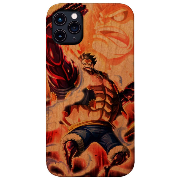 Luffy Bounce Man - One Piece - UV Color Printed Wood Phone Case